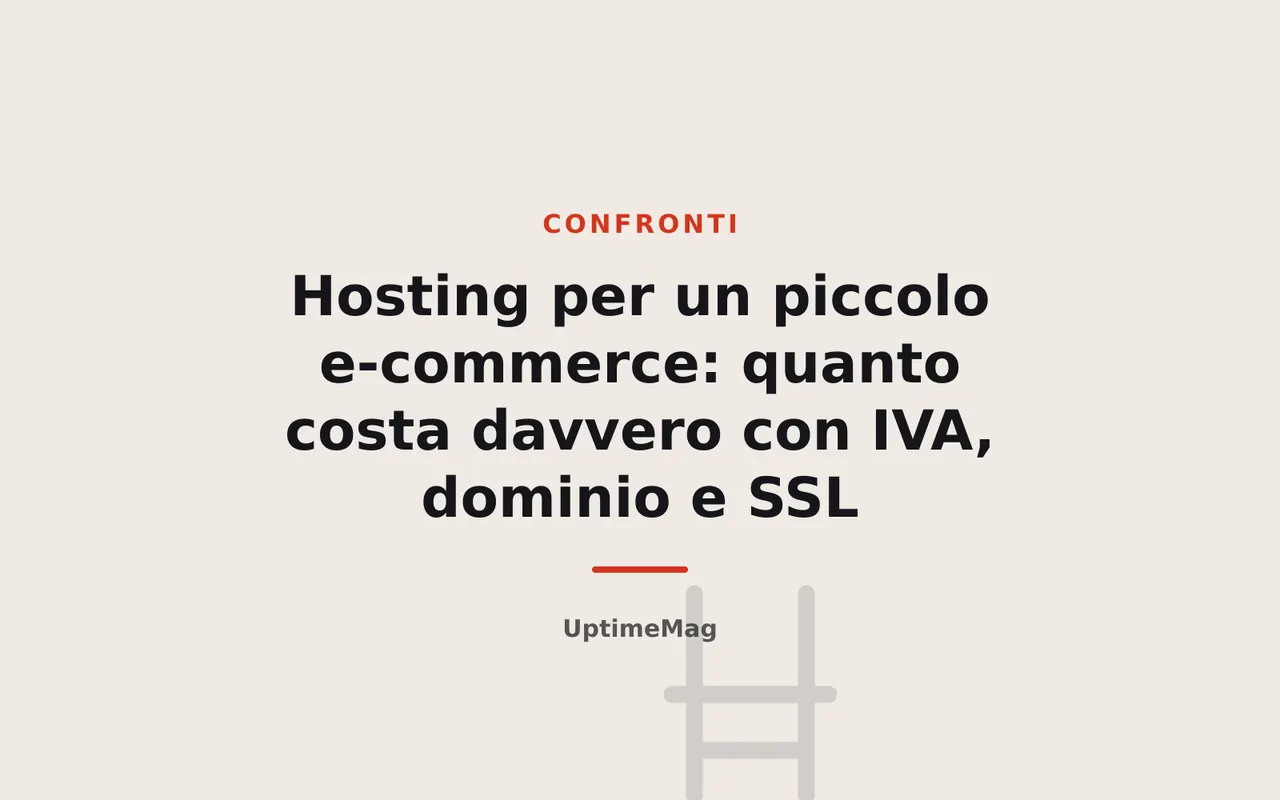 Hosting per un piccolo e-commerce: quanto costa davvero con IVA, dominio e SSL