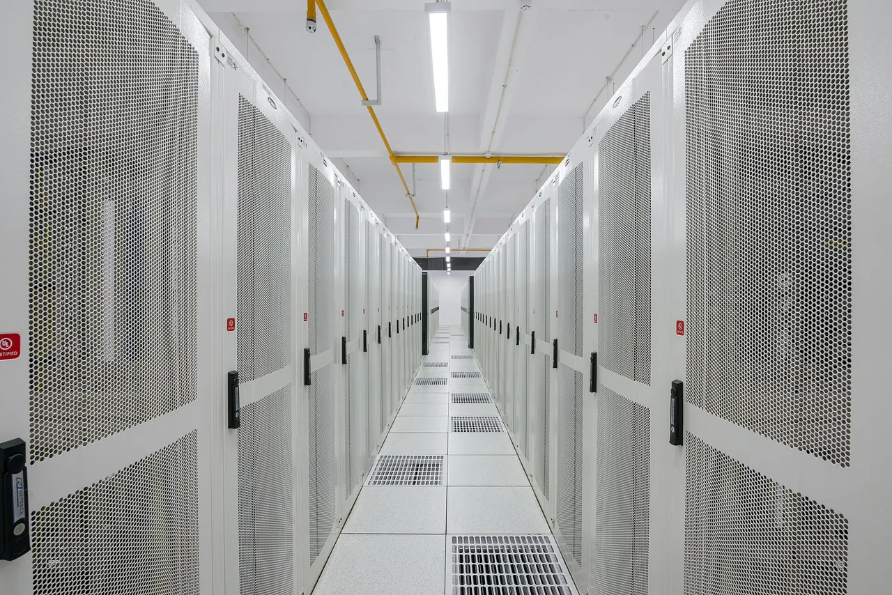 Data Storage Racks at Pi Data Centers